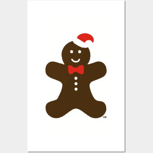 Santa Gingerbread Man Posters and Art